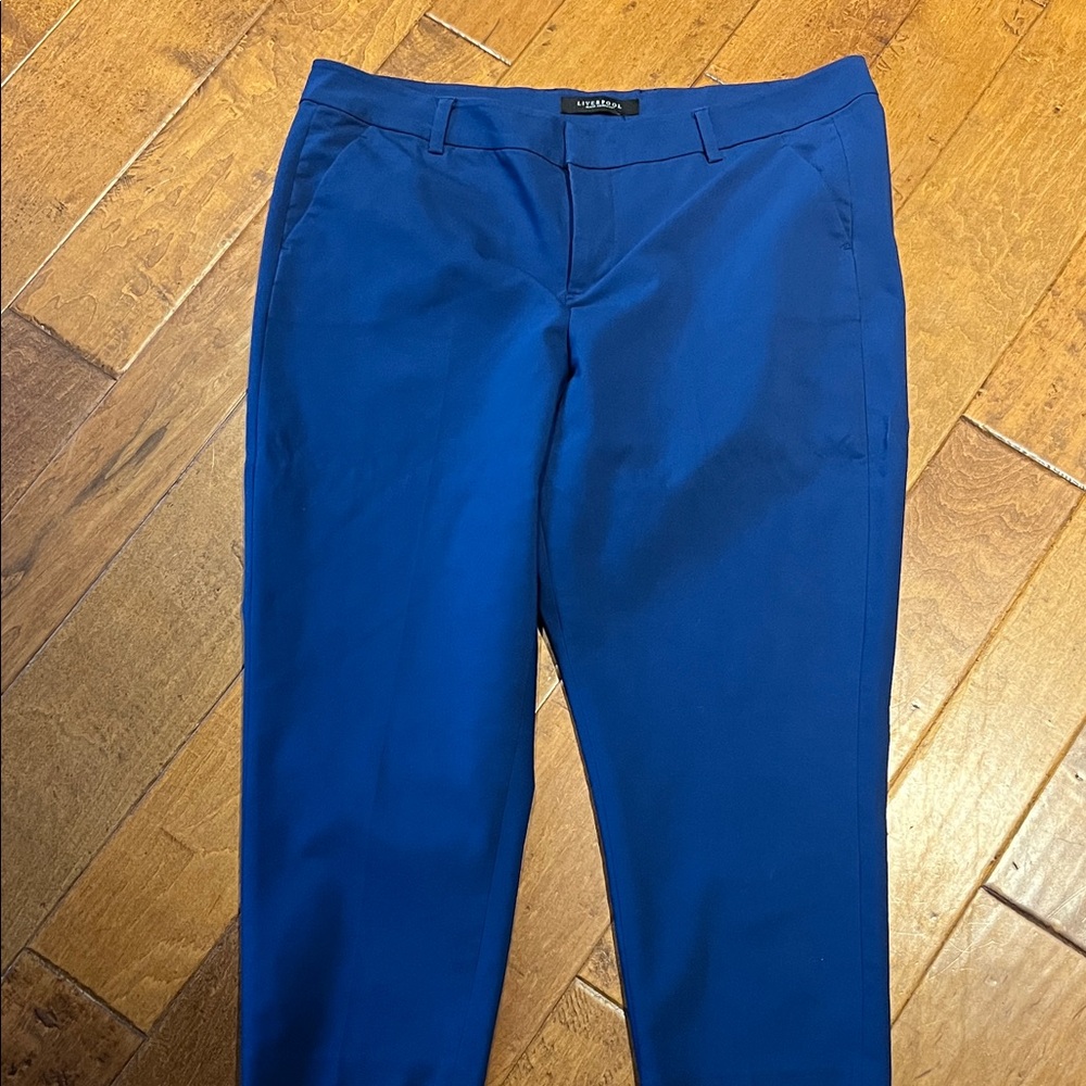 Liverpool Jeans Company Women's Cropped Pants in Navy